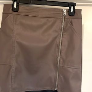Faux Leather Skirt